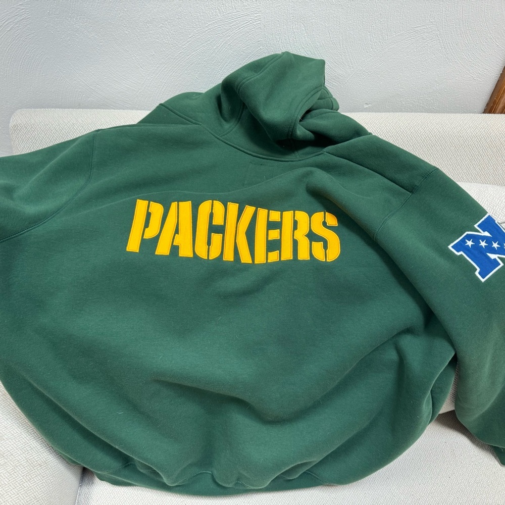 Green Bay Packer 3xl fleece lined hoodie